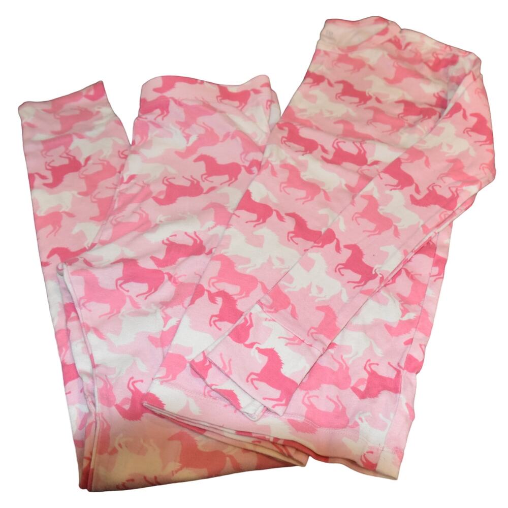 Gap Kids, Snug Fit 2-Piece Horse Print Sleepwear, Organic Cotton, Size 14